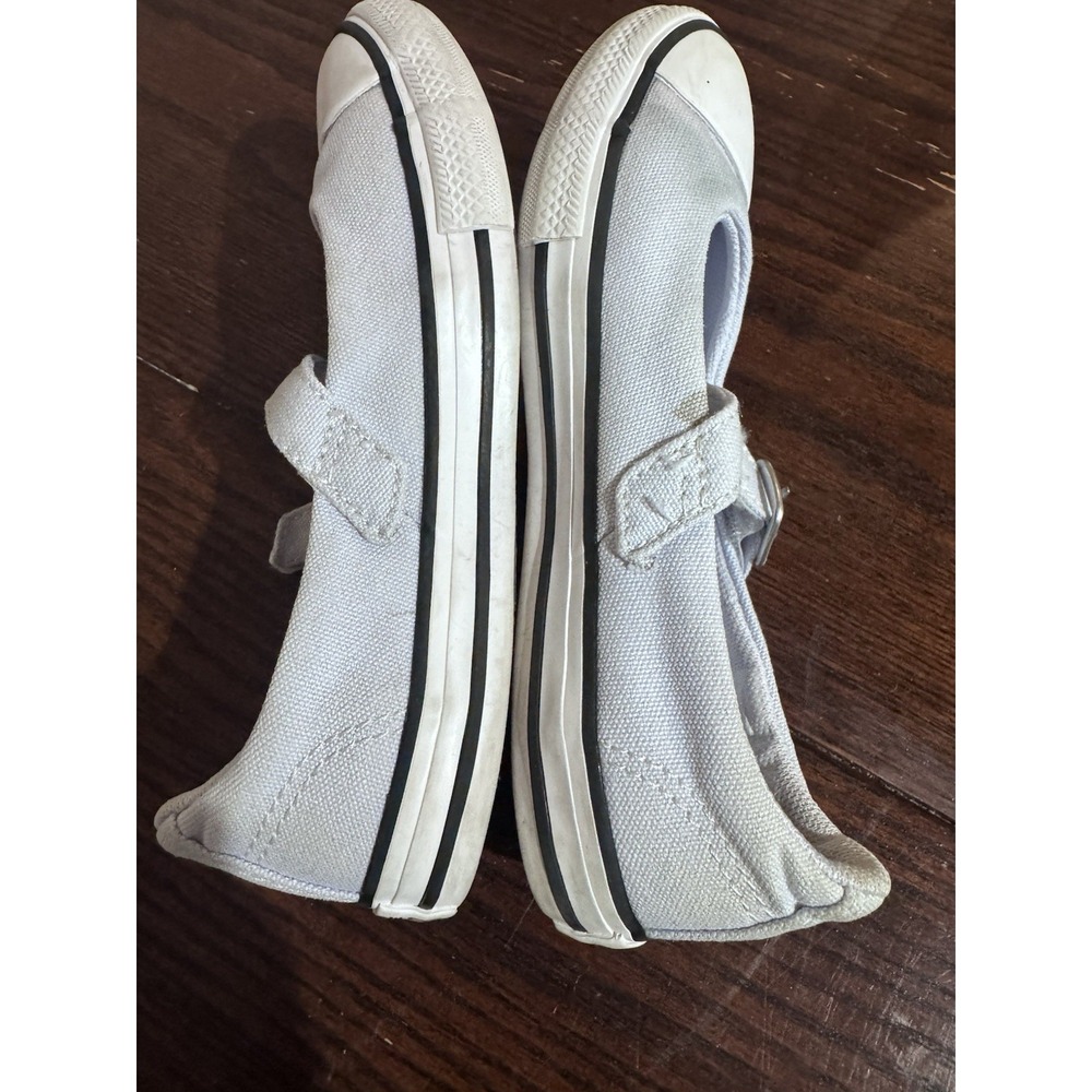 Converse Chuck Taylor All Star Mary Jane White Canvas Shoes Youth Size 11.5 Play - Picture 4 of 6
